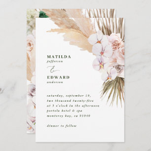 Pampas graspalmfoliage orchid modern rustig