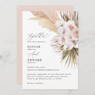 Pampas graspalmfoliage orchid modern rustig