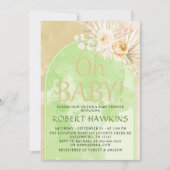 Pampas Grass Arch Boho Baby shower Kaart (Voorkant)