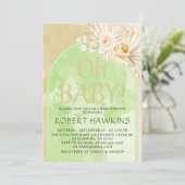 Pampas Grass Arch Boho Baby shower Kaart (Staand voorkant)