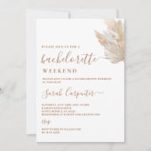 Pampas Grass Bachelorette Invitation Weekend (Devant)
