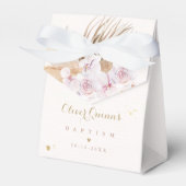 Pampas Grass Bohemian Baptisme Personalized Bedankdoosjes (Voorkant Zijde)