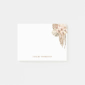 Pampas Grass Bohemian Boho Office Post-It Notes (Devant)