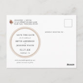 Pampas Grass Bohemian Save the Date Briefkaart (Achterkant)