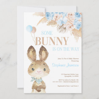 Pampas Grass Bohemian Tropical Desert Baby shower Kaart