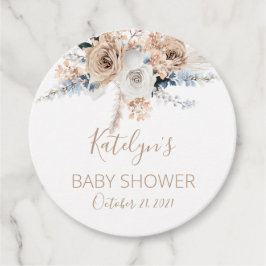 Pampas Grass Boho Baby Shower Bedankjes Labels