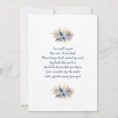 Pampas Grass Boho Baby shower garçon Invitation (Dos)