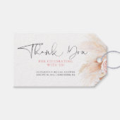 Pampas Grass Boho bedankt u Cadeaulabel (Voorkant (Horizontaal))