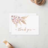 Pampas Grass boho bedankt voor je briefkaarten (Voorkant / Achterkant in situ)