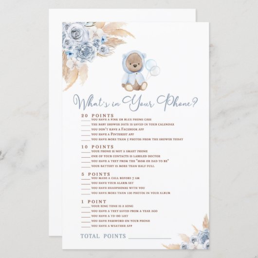 Pampas grass Boho Beer Wat zit er in je telefoonsp (Voorkant / Achterkant)