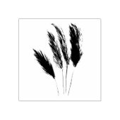 Pampas Grass Boho Bohemian Bloemen Waterverf Rubberstempel (Afrduk)