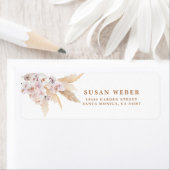 Pampas Grass boho chic invitation Étiquette (En situation)