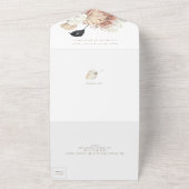 Pampas Grass Boho Floral Tropical Woensdag All In One Uitnodiging (Buitenkant)