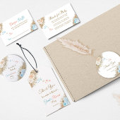 Pampas Grass Boho Gender Reveal Dank u Favor Cadeaulabel