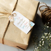 Pampas Grass Boho Gender Reveal Dank u Favor Cadeaulabel