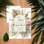 Pampas Grass Boho Genre Révéler Invitation