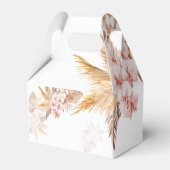 Pampas Grass Boho Love and Bedankt Wedding Bedankdoosjes (Achterkant)