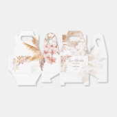 Pampas Grass Boho Love and Bedankt Wedding Bedankdoosjes (Uitgevouwen)