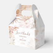 Pampas Grass Boho Love and Bedankt Wedding Bedankdoosjes (Voorkant Zijde)