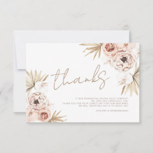 Pampas Grass Boho Merci Bohème Bohème Baby shower