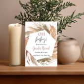 Pampas Grass Boho Neutre Genre Révéler Invitation