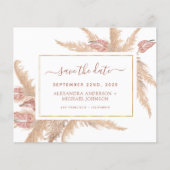 Pampas Grass Boho Save the Date (Voorkant)
