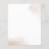 Pampas Grass Boho Terracotta Wedding Invitation (Achterkant)