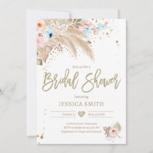 Pampas grass boho tropisch resterend Vrijgezellenf Kaart