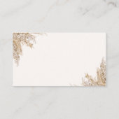 Pampas Grass Book Request Kaart | neutraal rustiek (Achterkant)