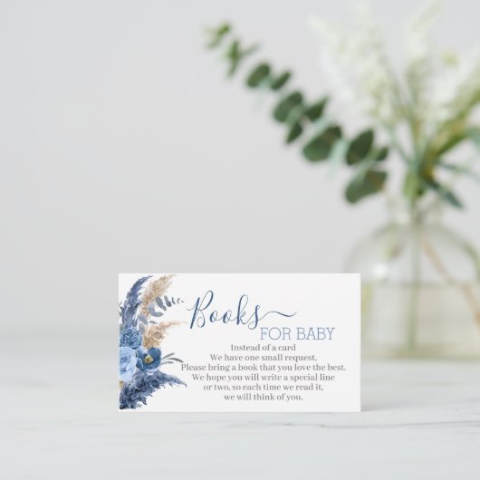 Pampas Grass Boy breng een boek bijsluiter kaart (Staand voorkant)