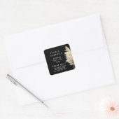 Pampas Grass Bruiloft Dank u Stickers (Envelop)