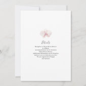 Pampas Grass bruiloft Kaart (Achterkant)