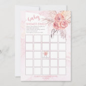 Pampas Grass | Carte de Baby shower Rose Blooms (Devant)
