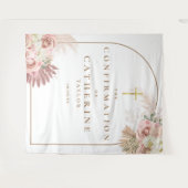 Pampas Grass Confirmation Photo Backdrop Wandkleed (Voorkant (horizontaal))