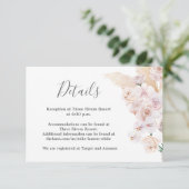 Pampas Grass details trouwkaart RSVP Kaartje (Staand voorkant)