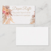 Pampas Grass Diaper-kaart, woestijn, Boho flow Visitekaartje (Voorkant / Achterkant)