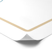 Pampas Grass Elegant Geslacht onthullen Welkomstbo Poster (Hoek)