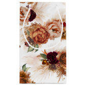 Pampas Grass en Rust Terracotta Flowers Elegant Klein Cadeauzakje (Achterkant)