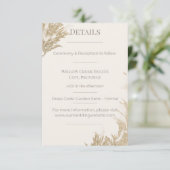 Pampas Grass Enclosure Card Informatiekaartje (Staand voorkant)