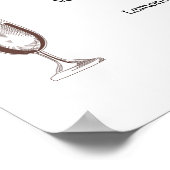 Pampas Grass & Eucalyptus Drink Menu Weddenschap Poster (Hoek)