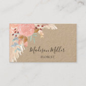 Pampas Grass Eucalyptus Florist Visitekaartje (Voorkant)