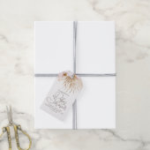 Pampas Grass Floral Boho Baby shower Dank u wel Fa Cadeaulabel (Met Touw)