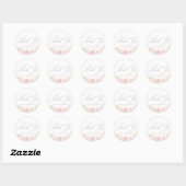 Pampas Grass Floral Boho Baby shower Hartelijk dan Ronde Sticker (Vel)
