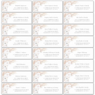 Pampas Grass Floral Gastnamen Adresetiketten Sticker
