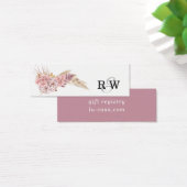 Pampas Grass Floral Mariage Registre Insertion Car (Bureau)