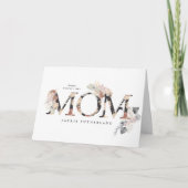 Pampas Grass Floral Photo Boho Modern Mom Carte de (Devant)