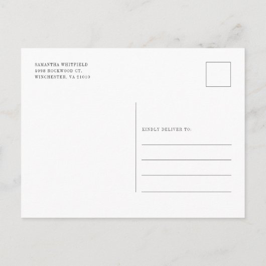 Pampas Grass Floral Terracotta Rustic Wedding Uitnodiging Briefkaart (Achterkant)