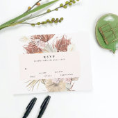 Pampas Grass Floral Tropical Oerwoud Wedding RSVP