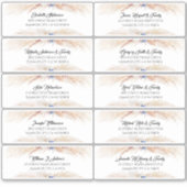 Pampas Grass gastnamen Adresetiketten Sticker (Voorkant)