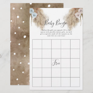 Pampas grass Gender Reeft Party Baby Bingo Game